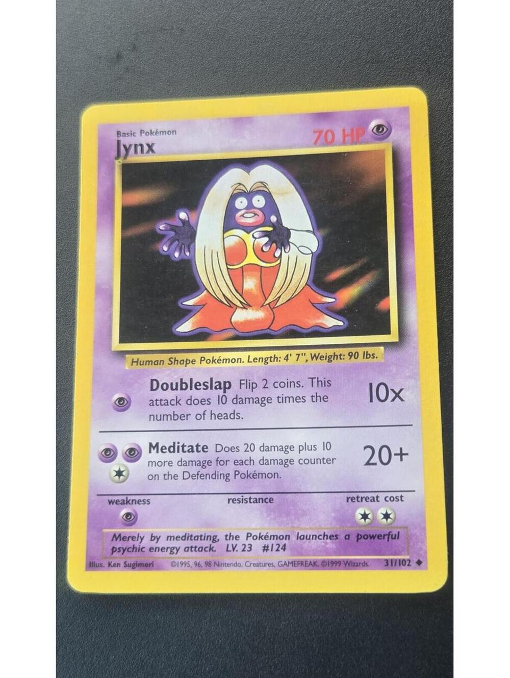 Pokemon Jynx Basic Pokemon Card 70 HP